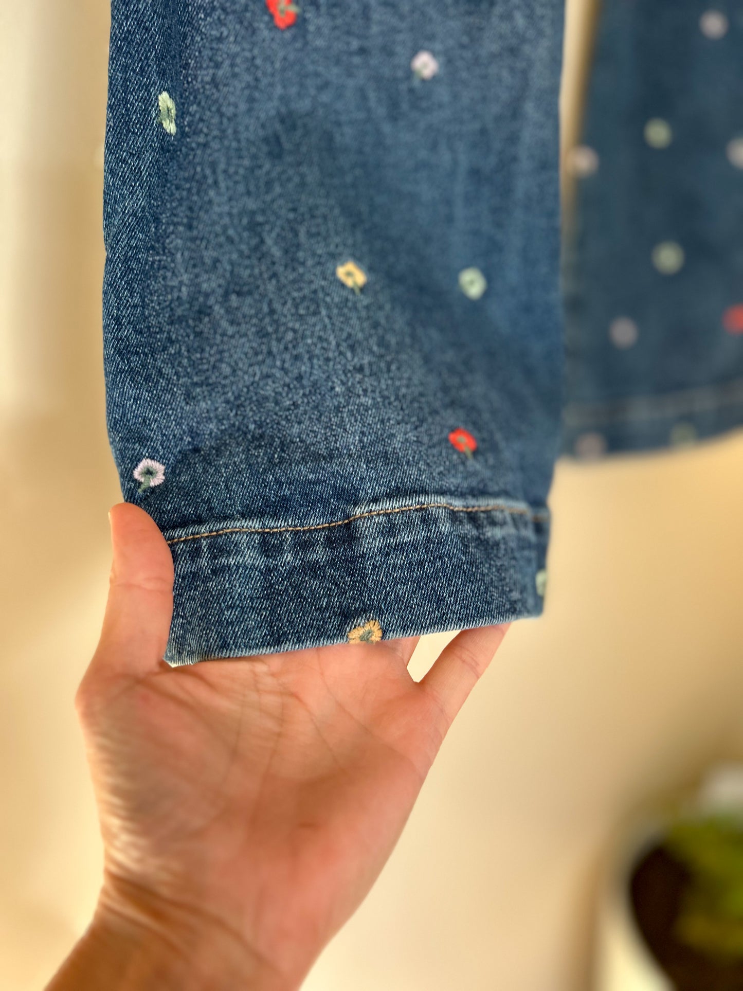 Ghanda Flower Jeans- fit size 8