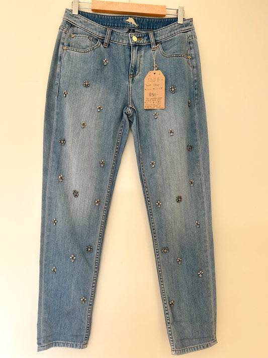 Stefano Boyfriend Jeans by Tommy Bahama- fits size 8/8-10