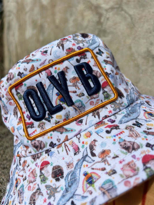 OLY B “Australiana Party” Kids Reversible Bucket Hat-Drop 4