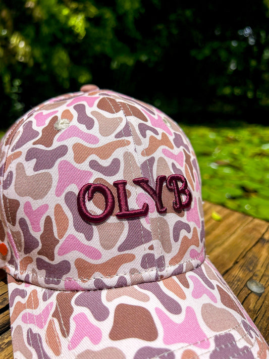 OLY B “Plum Camo” Dad Cap -Drop 3