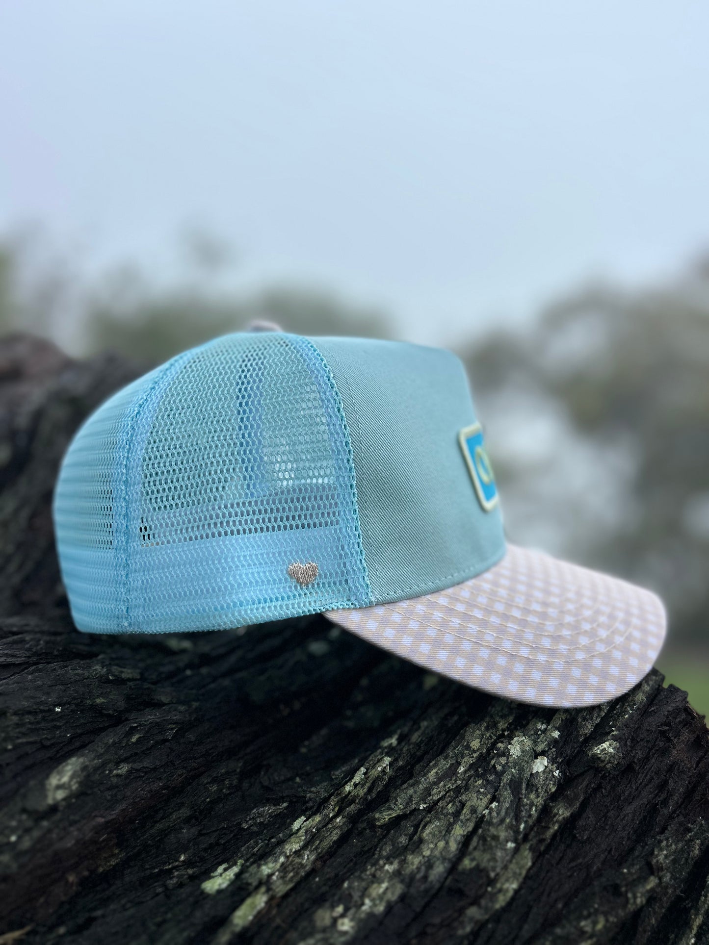 Bubblegum Gingham Trucker Cap-Last Restock 🌟
