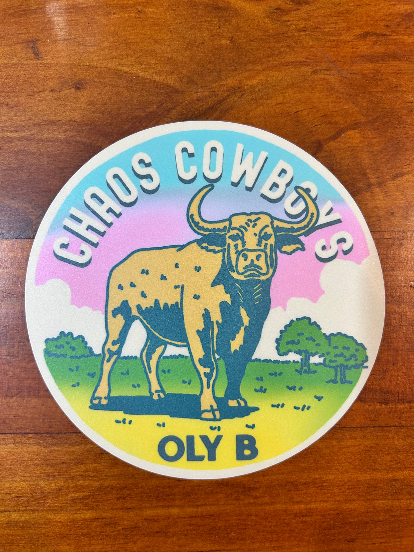 Chaos Cowboys Sticker by OLY B