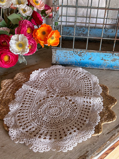 Vintage Large Doilies- Design options available