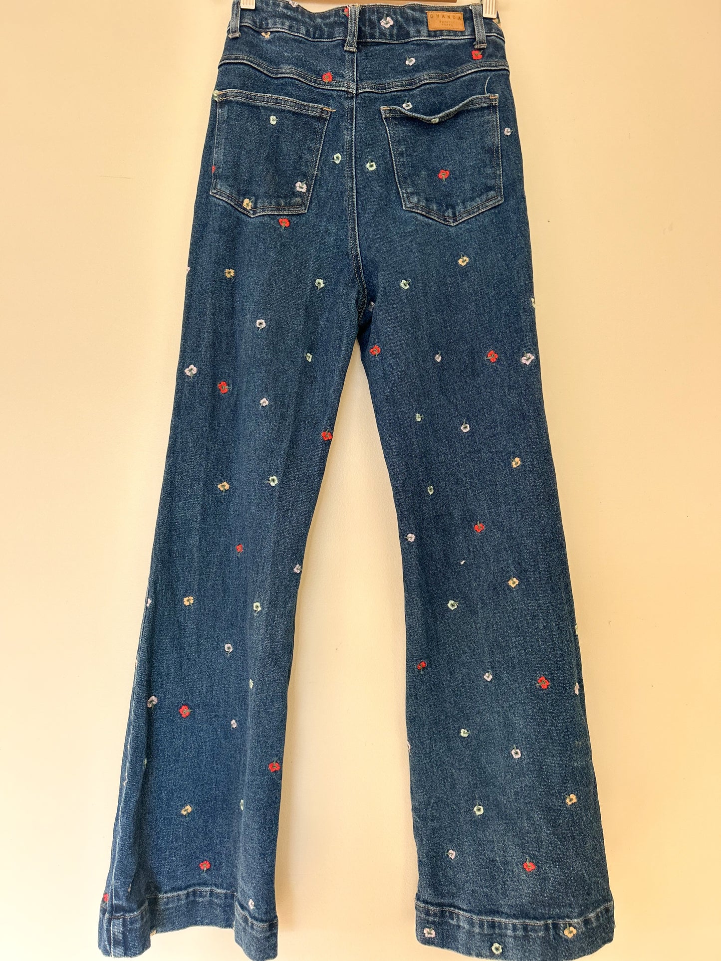 Ghanda Flower Jeans- fit size 8
