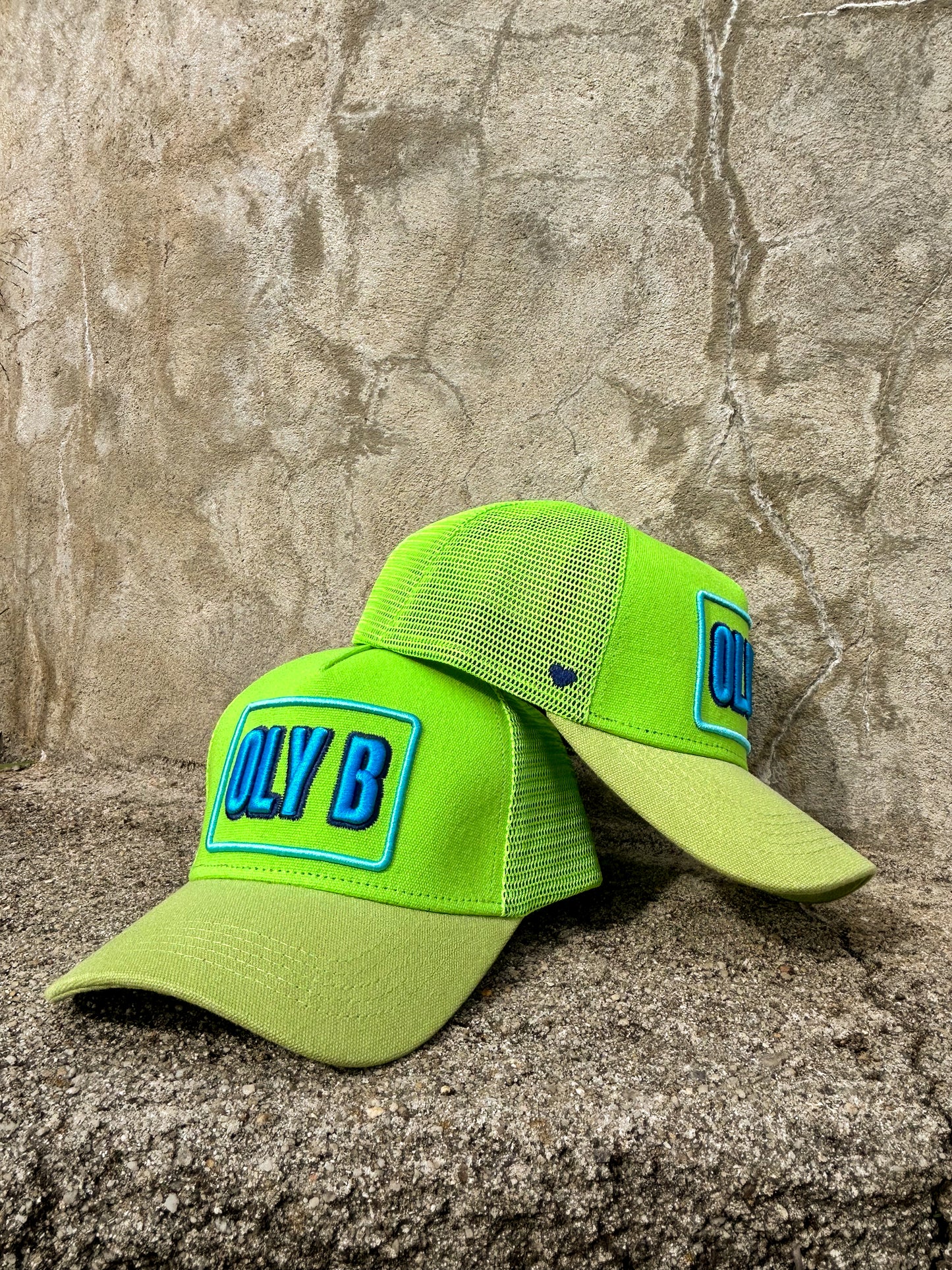 OLY B "Sour Apple" Mesh Trucker Cap-Drop 4