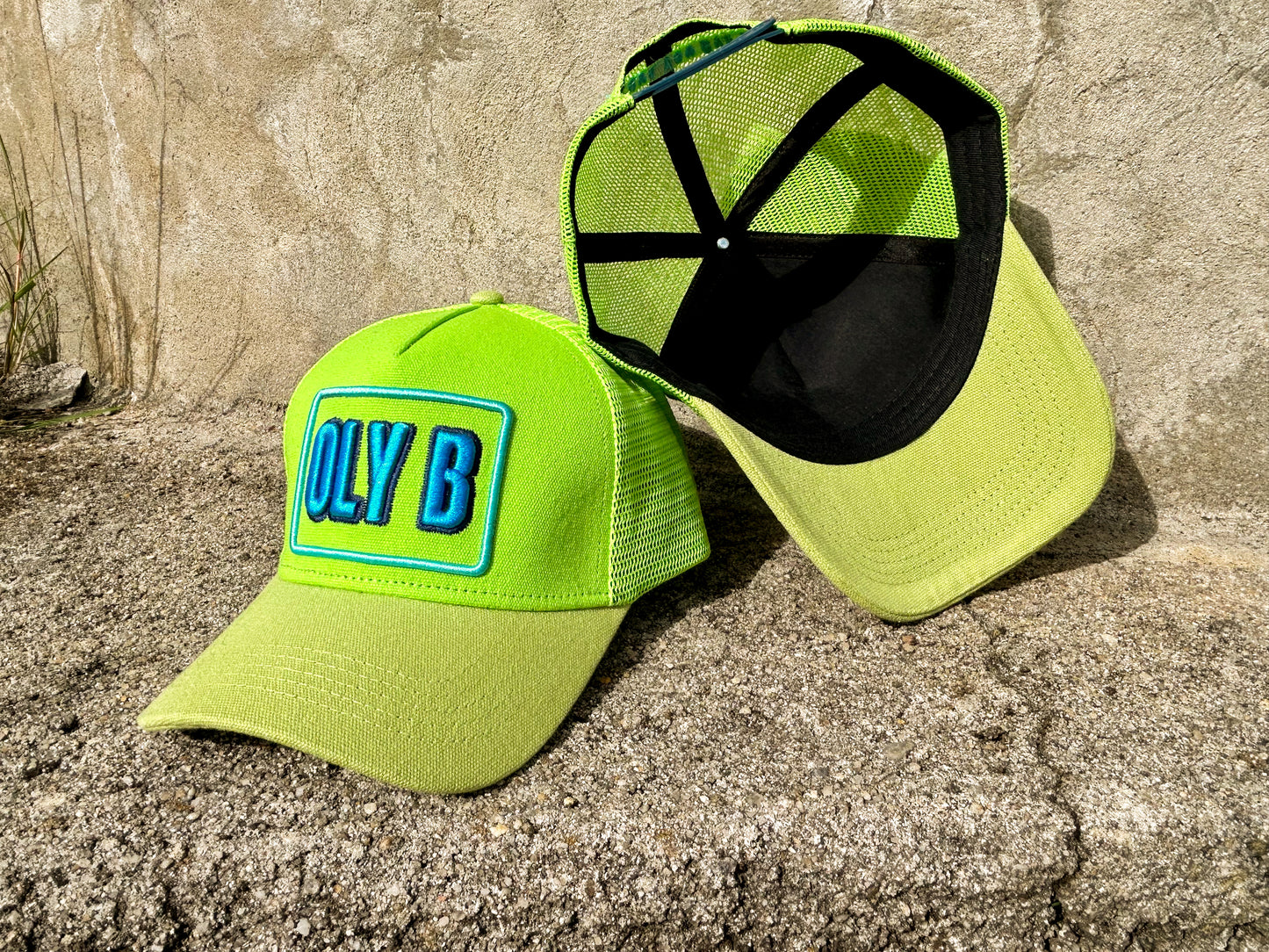 OLY B "Sour Apple" Mesh Trucker Cap-Drop 4
