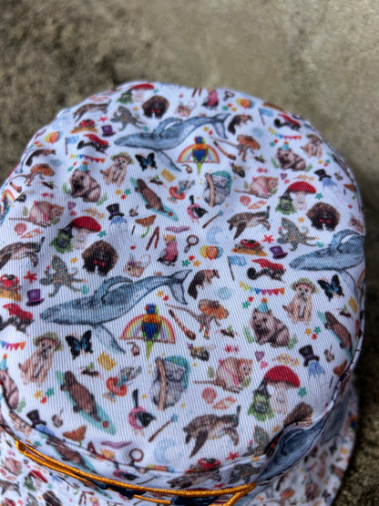 OLY B “Australiana Party” Kids Reversible Bucket Hat-Drop 4