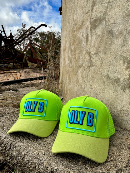 OLY B "Sour Apple" Mesh Trucker Cap-Drop 4