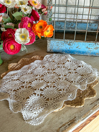 Vintage Large Doilies- Design options available