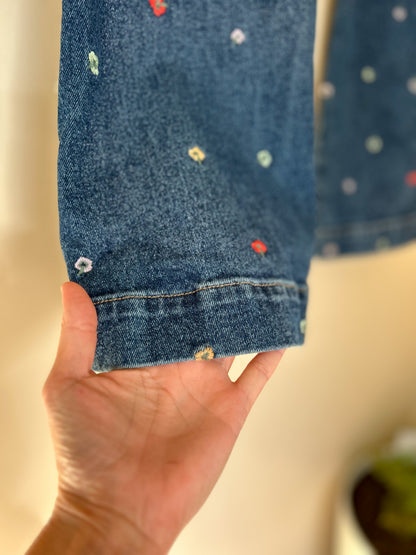 Ghanda Flower Jeans- fit size 8