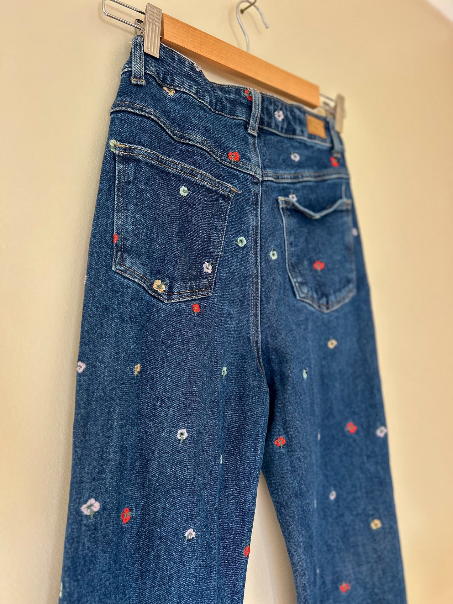 Ghanda Flower Jeans- fit size 8
