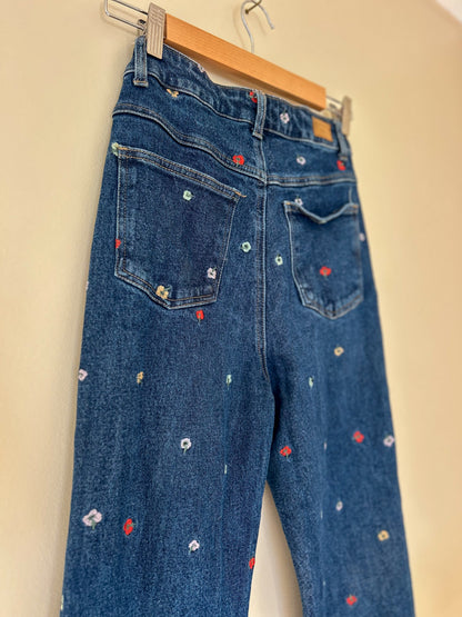 Ghanda Flower Jeans- fit size 8