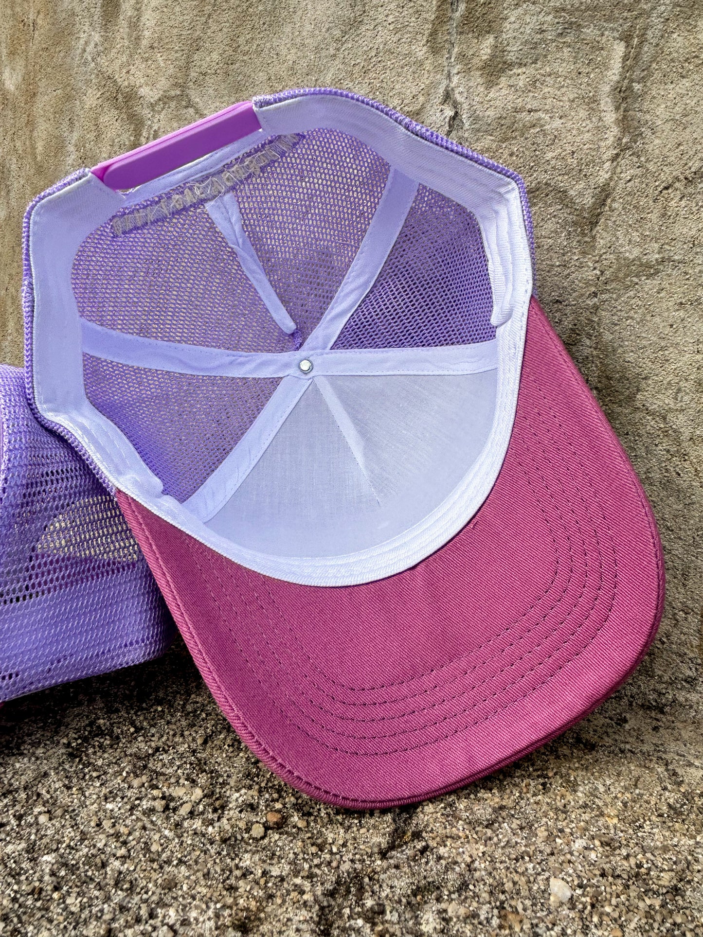 OLY B "Lavender Haze" Ponytail Mesh Trucker Cap -Drop 4