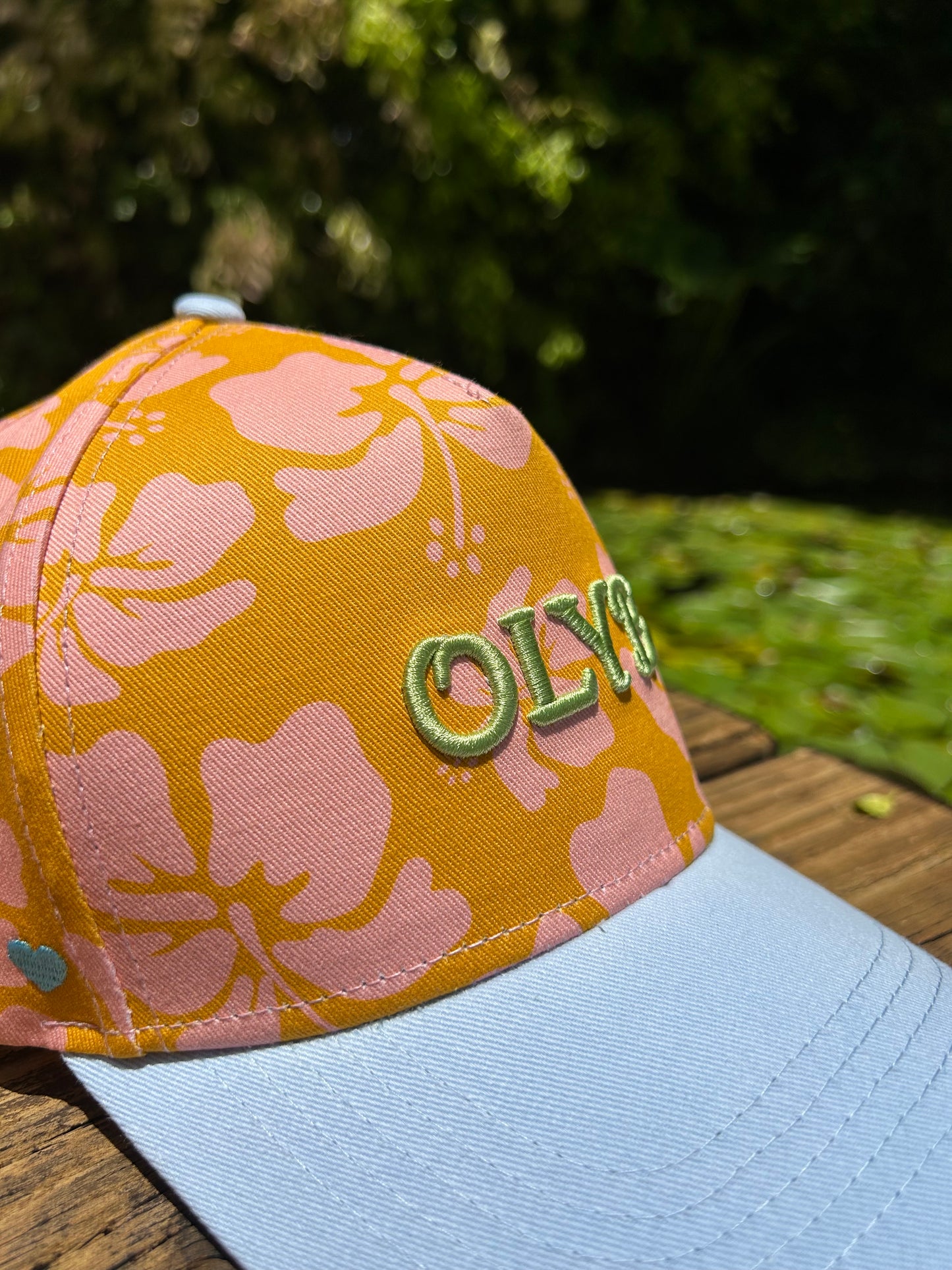 "Coastal Cowgirl” Hibiscus Baseball Cap