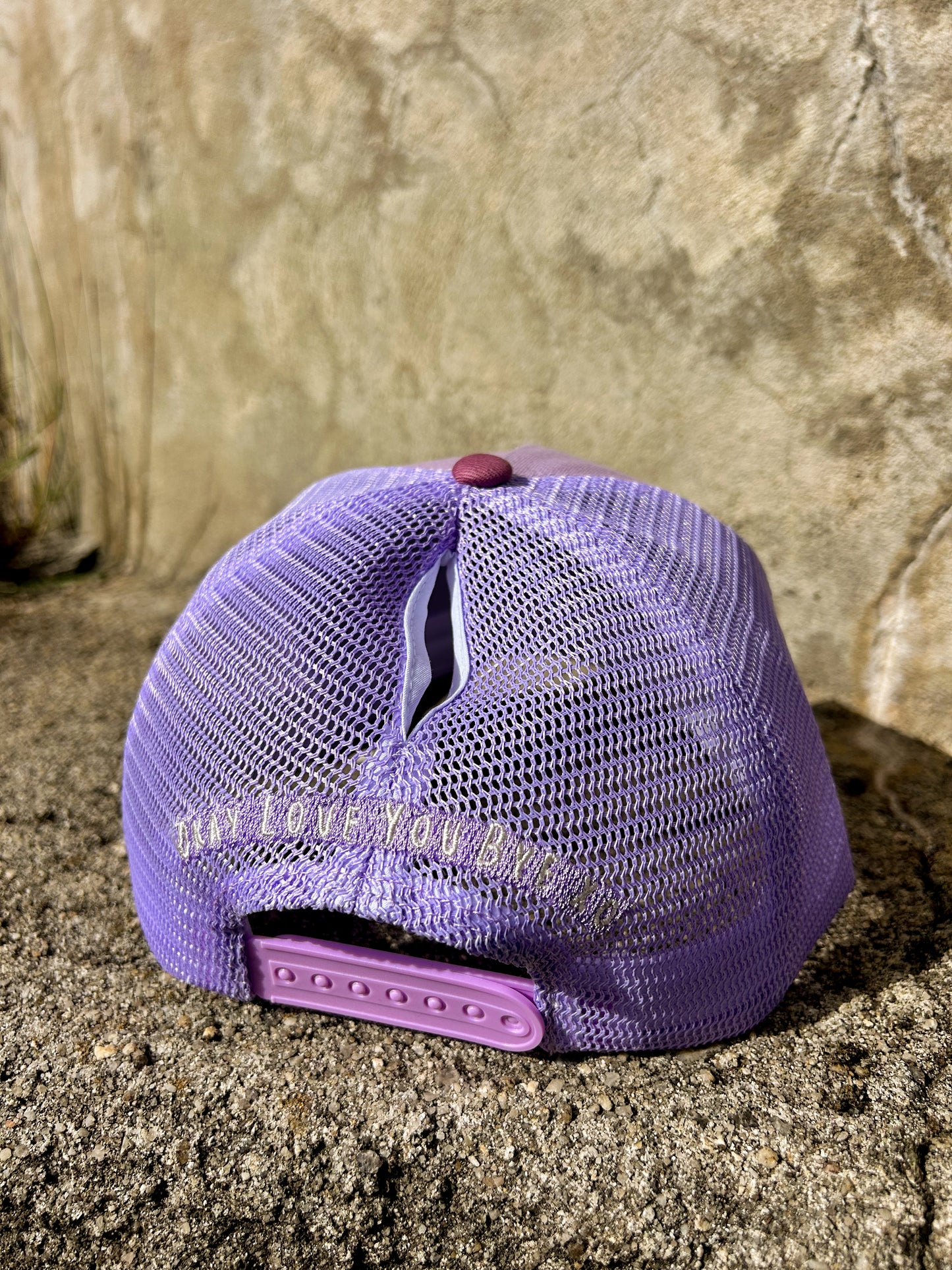 OLY B "Lavender Haze" Ponytail Mesh Trucker Cap -Drop 4