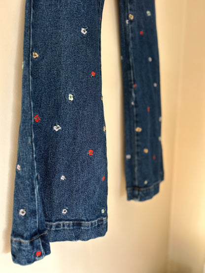 Ghanda Flower Jeans- fit size 8