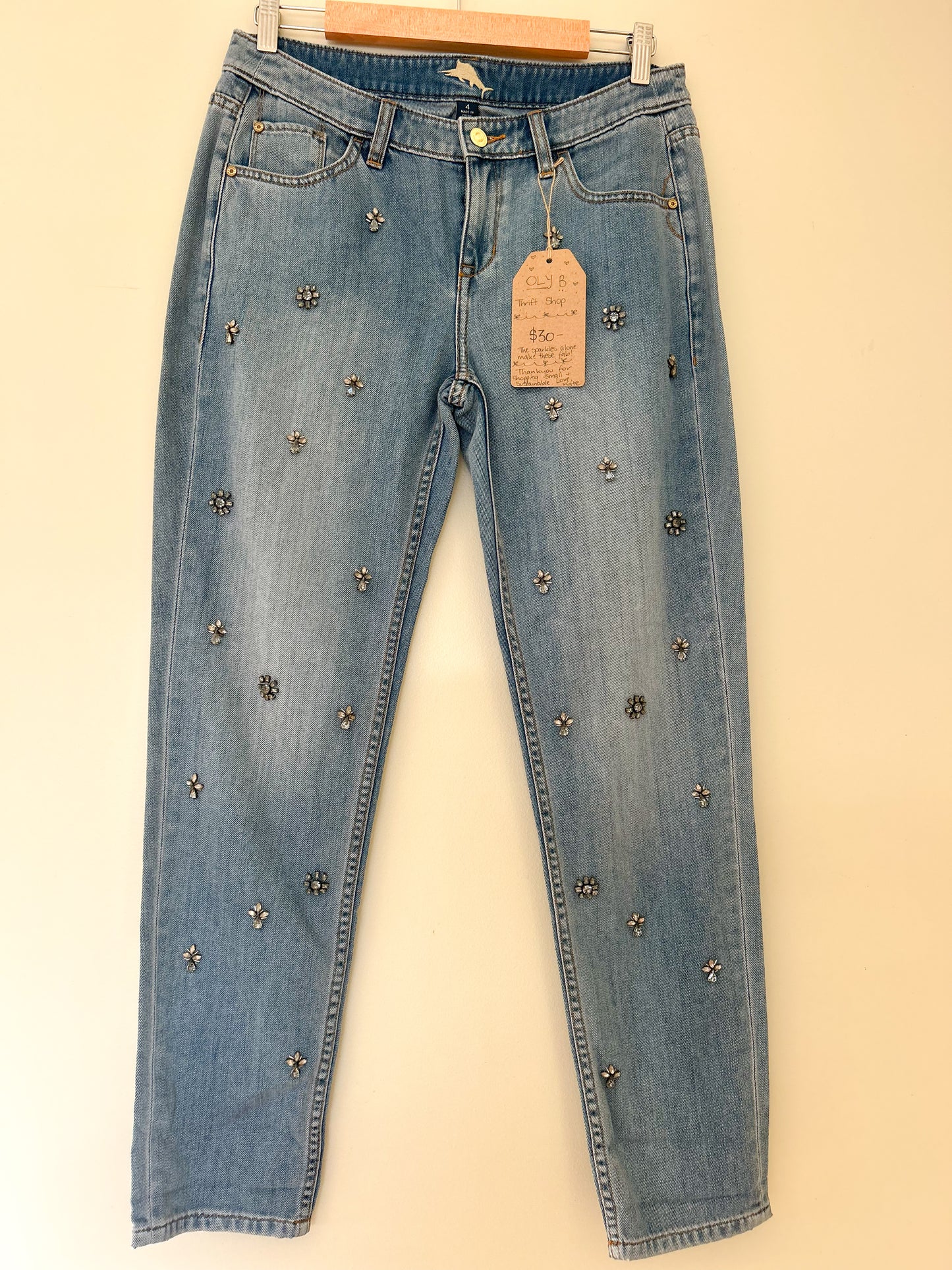 Stefano Boyfriend Jeans by Tommy Bahama- fits size 8/8-10