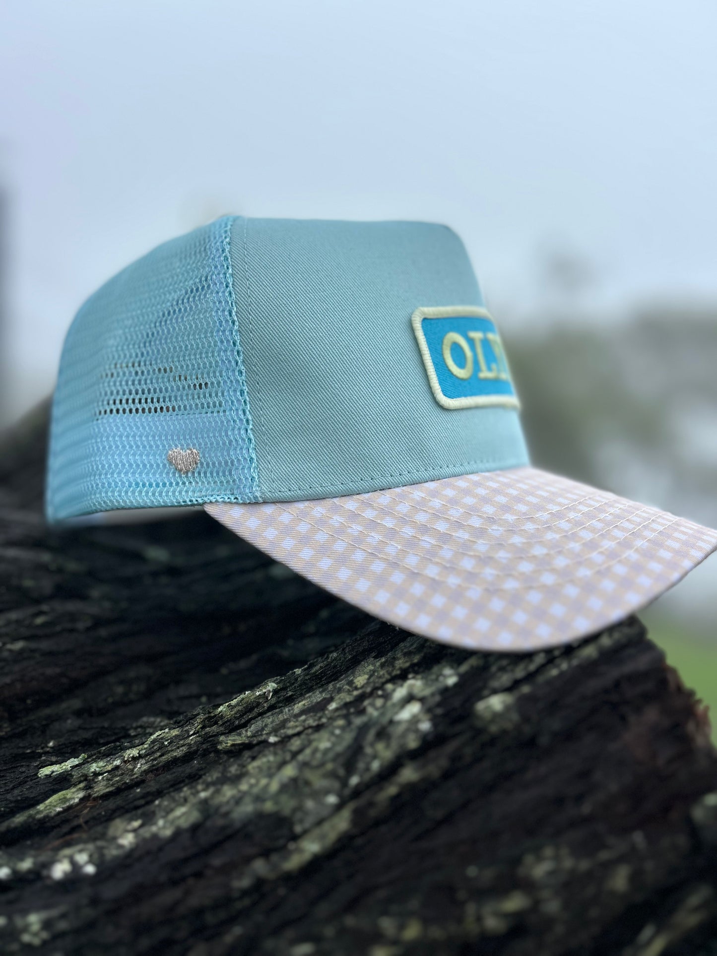 Bubblegum Gingham Trucker Cap-Last Restock 🌟