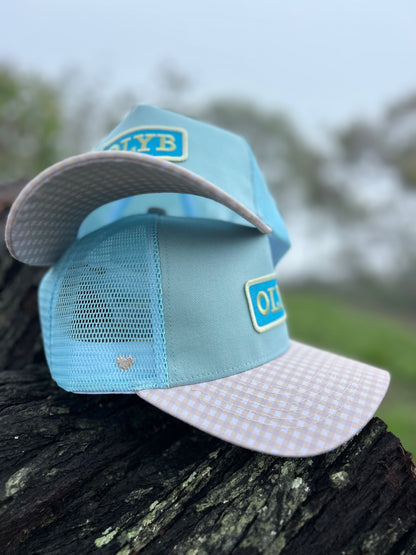 Bubblegum Gingham Trucker Cap-Last Restock 🌟