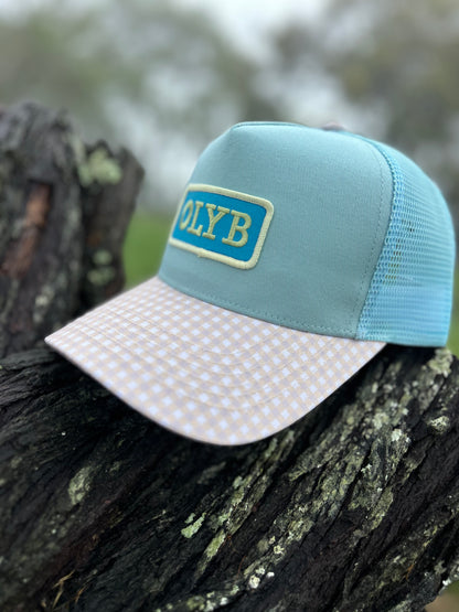 Bubblegum Gingham Trucker Cap-Last Restock 🌟