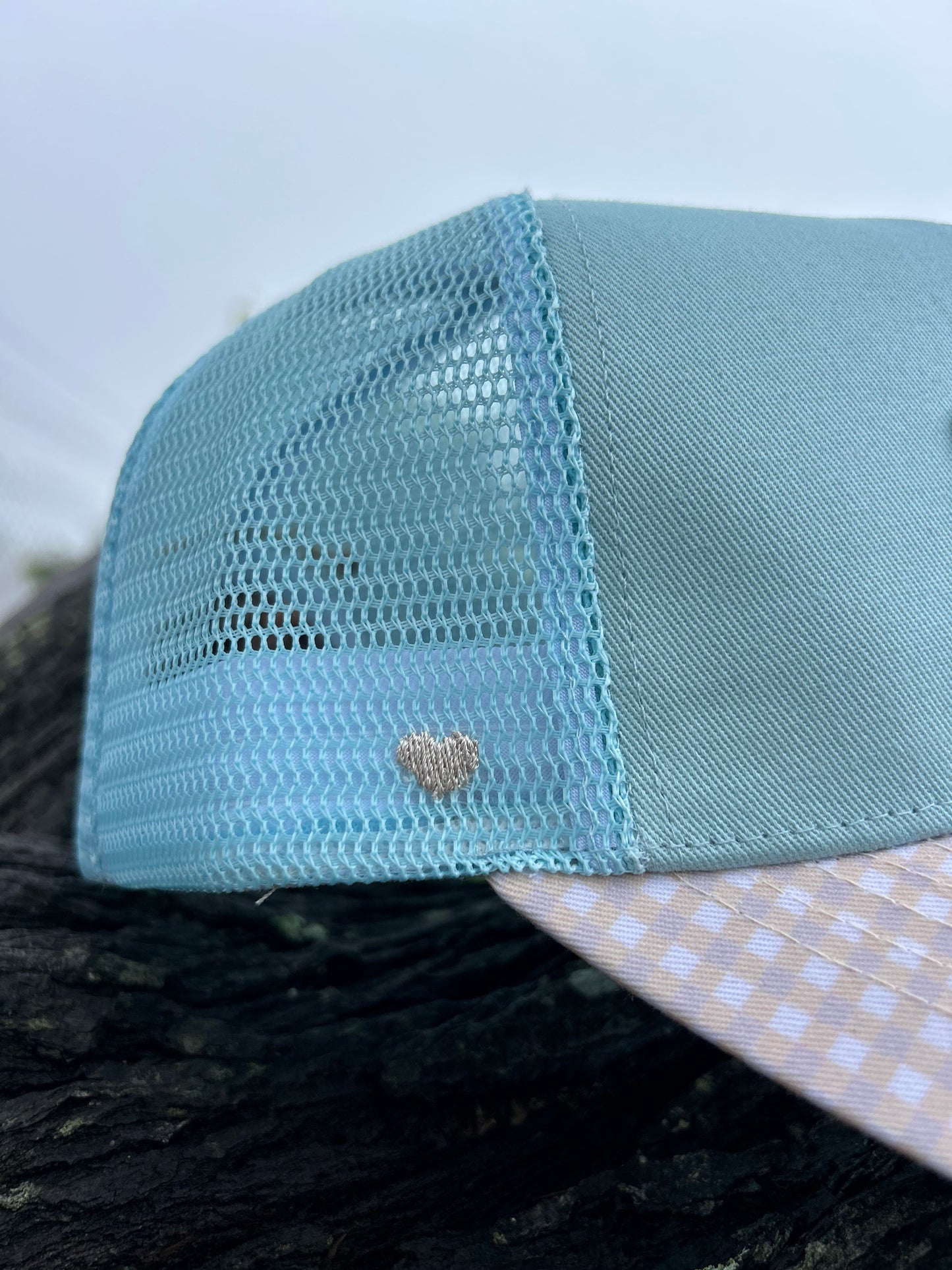 Bubblegum Gingham Trucker Cap-Last Restock 🌟