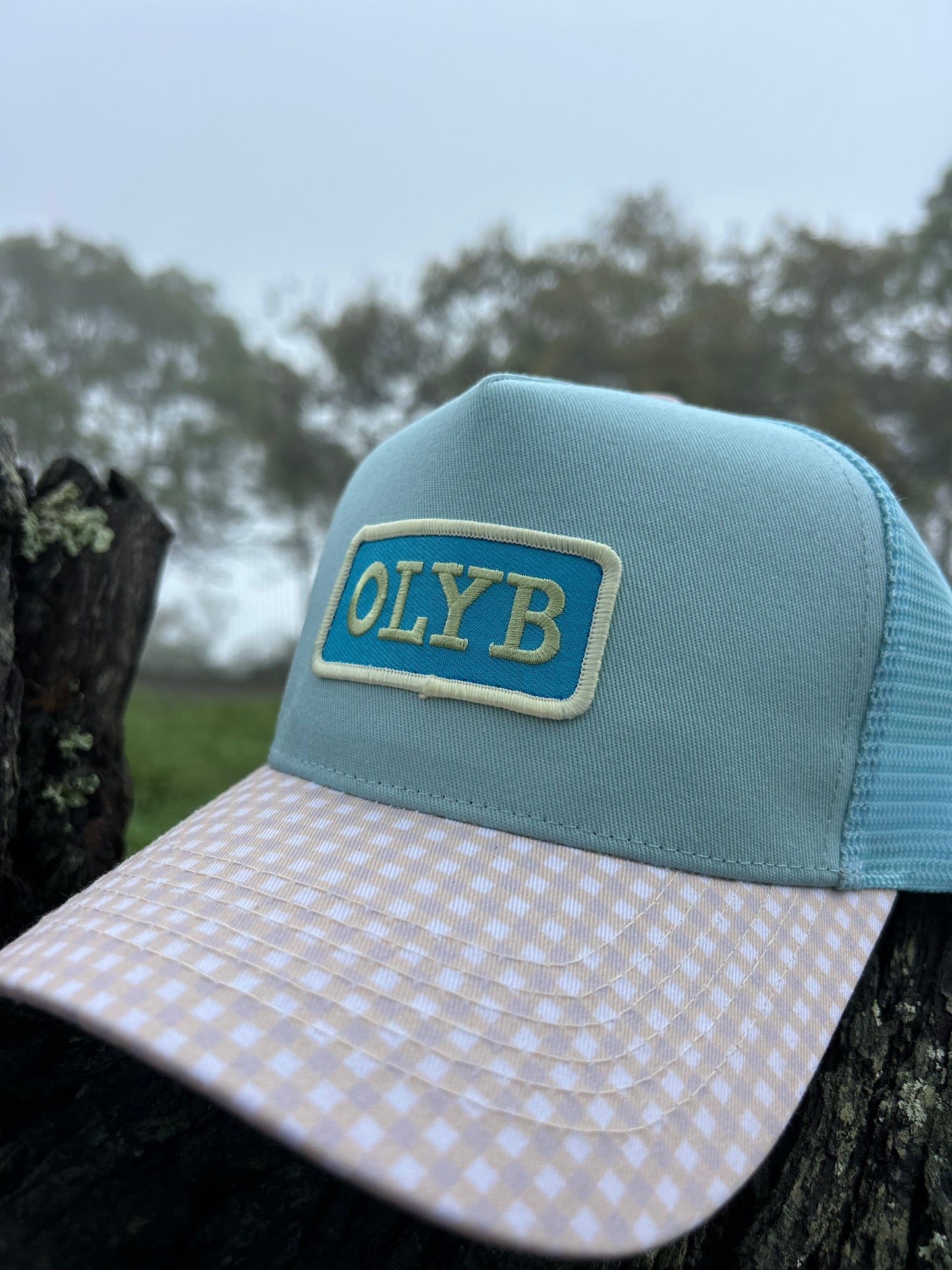 Bubblegum Gingham Trucker Cap-Last Restock 🌟