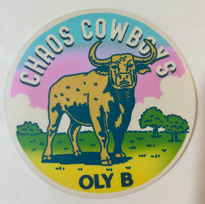Chaos Cowboys Sticker by OLY B