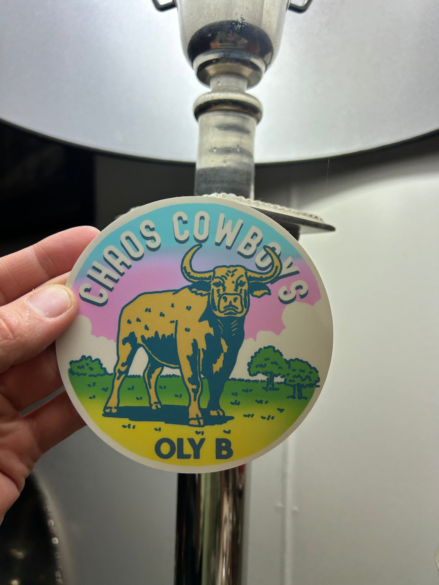 Chaos Cowboys Sticker by OLY B