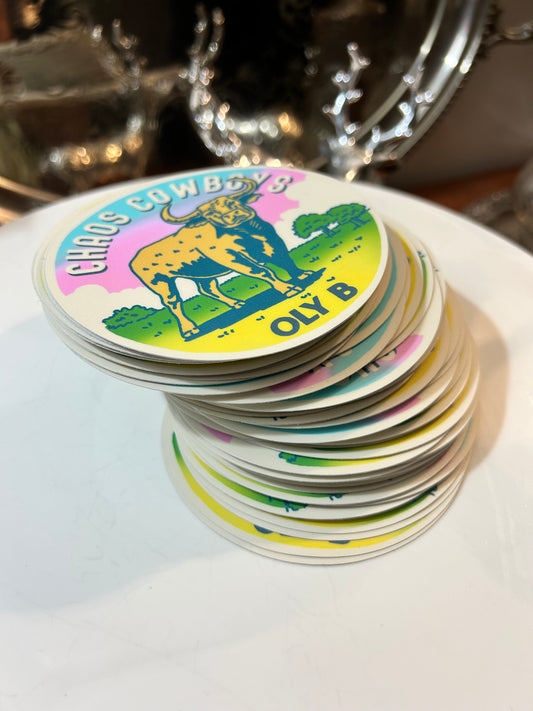 Chaos Cowboys Sticker by OLY B